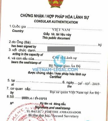 Kết Quả Hợp Pháp Hóa Bằng Đại Học Ấn Độ Sử Dụng Tại Việt Nam Tháng 3,  2019